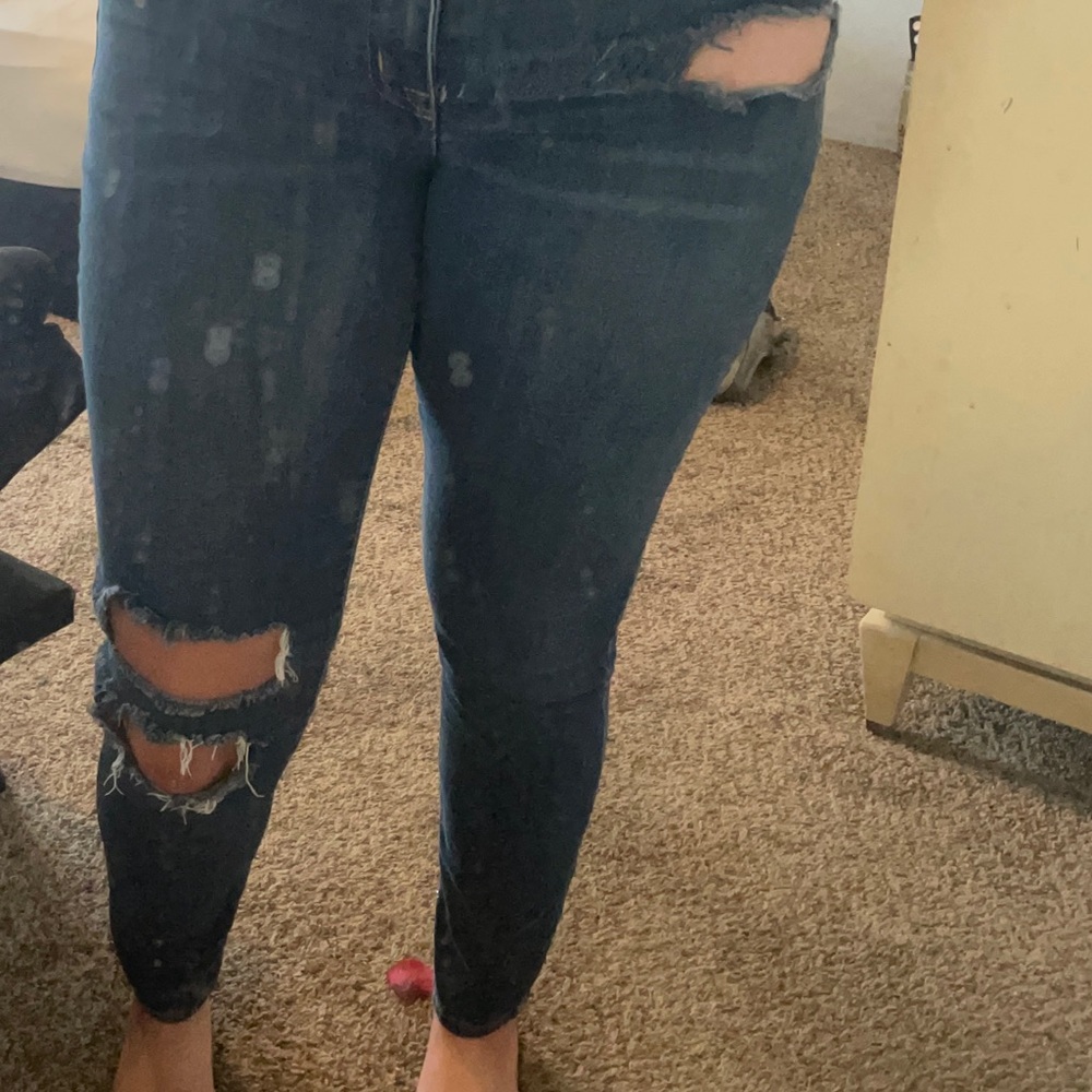 Distressed jeans!